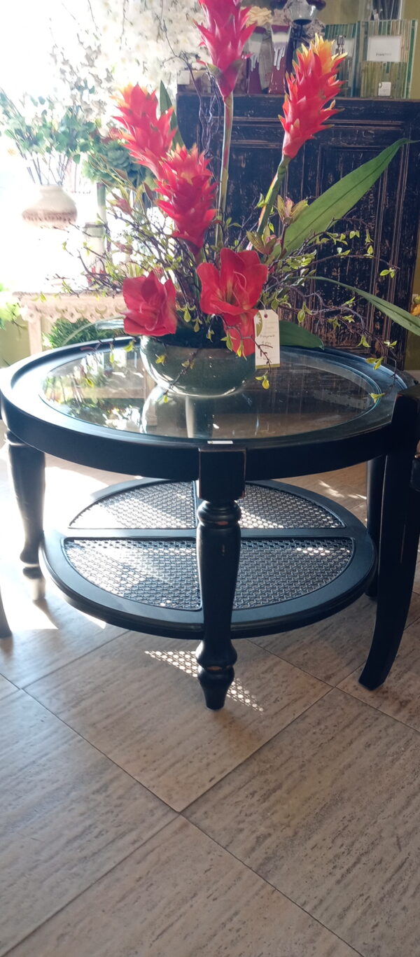 Round Coffee Table - Black Electric