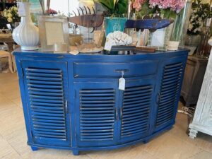 5ft Half Moon Console - Blue Electric