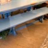 7ft - Lugo Table with Lugo bench - Blue Ocean