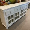 4 door 4 drawer console - White CL