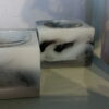 Resin Votive Candle holders - Black and Whites