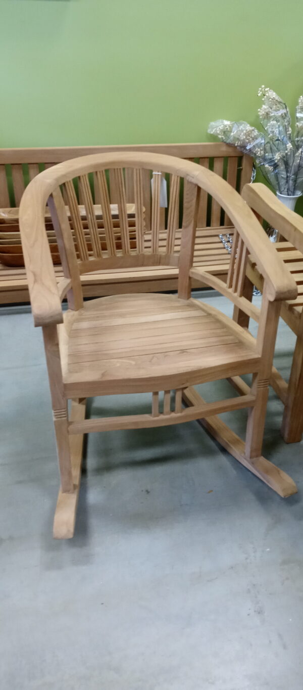 Batavia Teak Rocking Chair