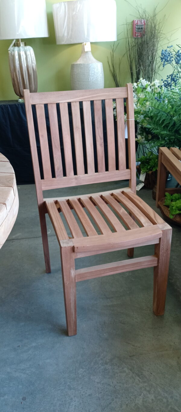 Sussex Stacking Teak Chair - armless