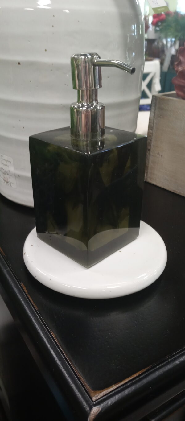 Resin Soap Dispenser - Dark Green Velvet