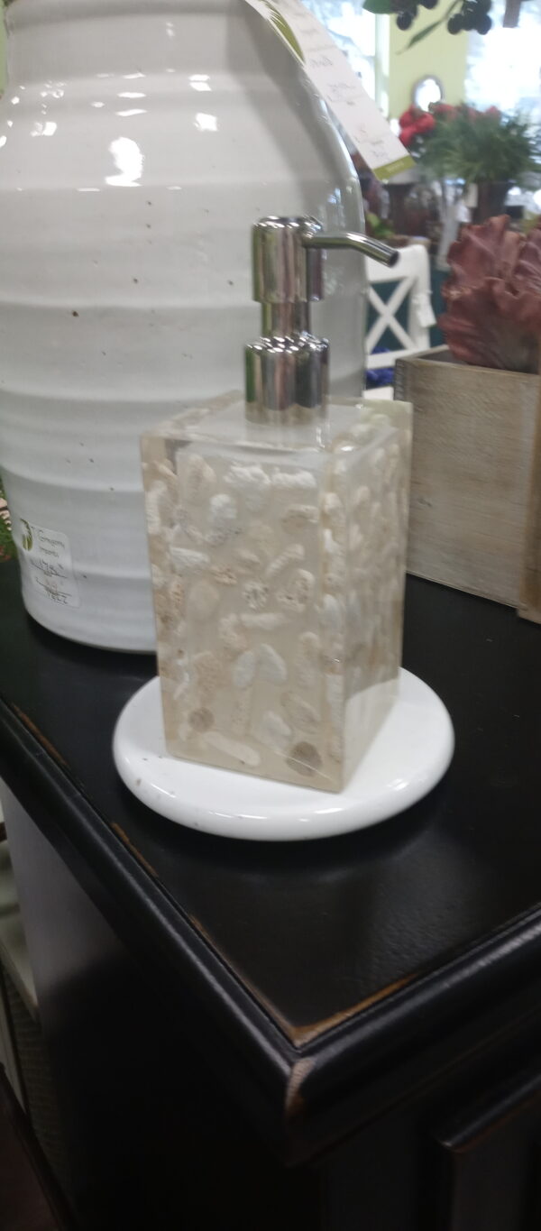 Resin Soap Dispenser - Sea Stones