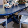 Davos Dining Table - Blue Electric