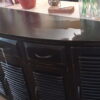 Half Moon Console - 6.5ft - Black Electric