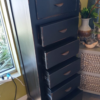 6 Drawer Cabinet Chest - Black Electric