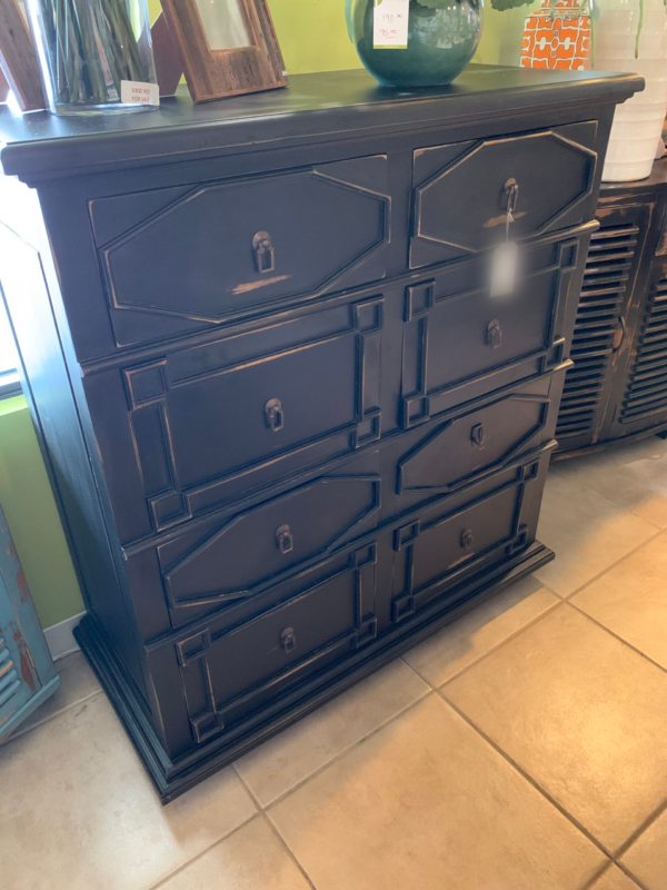 8 Drawer Chest - Black Electric