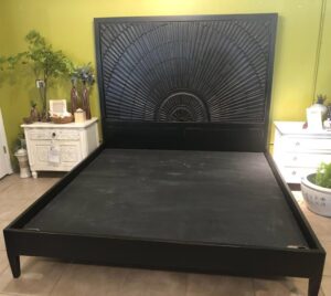 Cosmos Bed in Black Electric