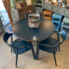 Ahzi Table with Ahzi Chairs - Electric Blue