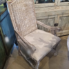 Batik Dining Arm Chair - White Wash