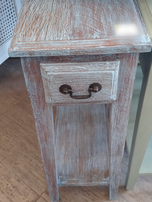 End Table - Blue Wash