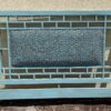 Flat Woven Window Pane Headboard Ocean Blue w/ Matched Weave