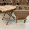 Folding Teak Picnic Tables - Round and Square