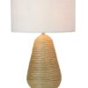 Golden aqua table lamp