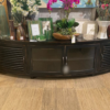6.5ft Half Moon Low Console - Black Electric