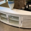6.5ft Half Moon Low Console - White CL