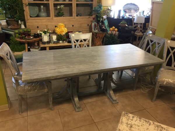 Lugo Table - Grey Wash