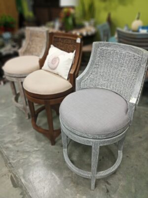 Cabana Counter Stools - Grey Wash, Medium Brown and White Wash