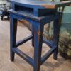 Saddle Counter Stool - Blue Electric
