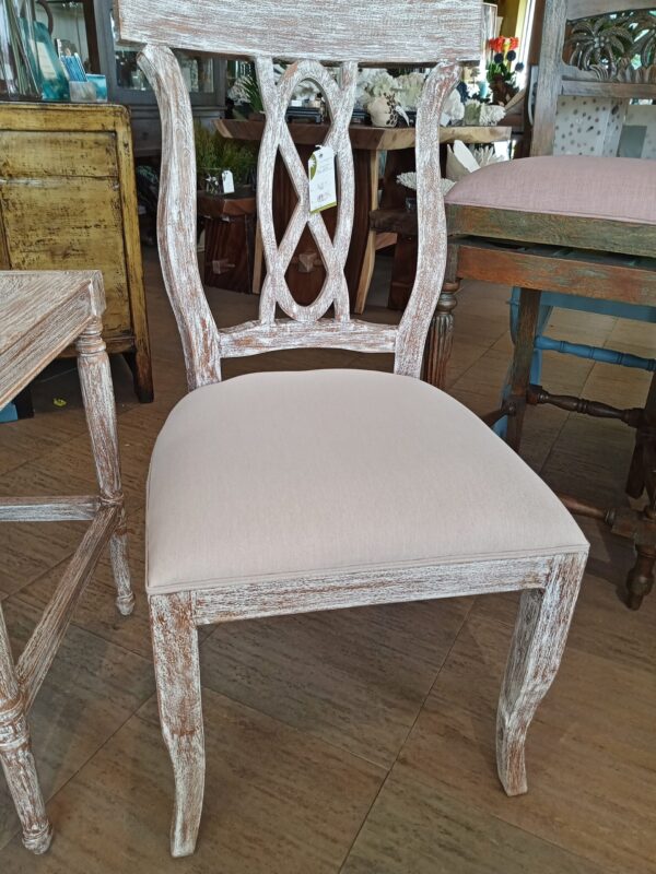 Ribbon Side Chair - White Wash