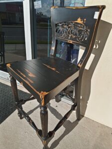 Palm Counter Stool - Black Electric