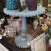 Bevel Lamp Table - Blue Wash