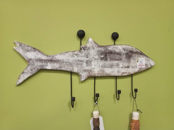 Fish Coat Hanger - White