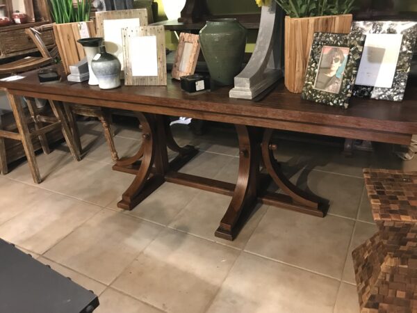 Lugo Table - 7ft - Medium Brown