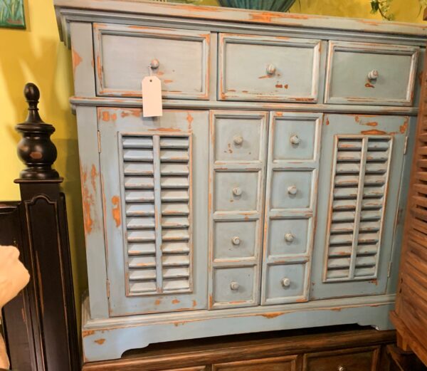 Large Crosby Chest - Ocean Blue