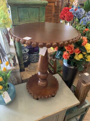 Bevel Lamp Table - Medium Brown