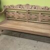 Ornate Carved Teak Bench
