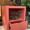 Oka nightstand 1 drawer - Mahogany coral