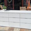 Oka Dresser 9 drawer - Mahogany/Tigerwood White Classic