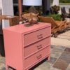 Laili Nightstand 3 Drawer - Mahogany/Tigerwood coral