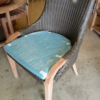 Paseo Chair with light blue cushion