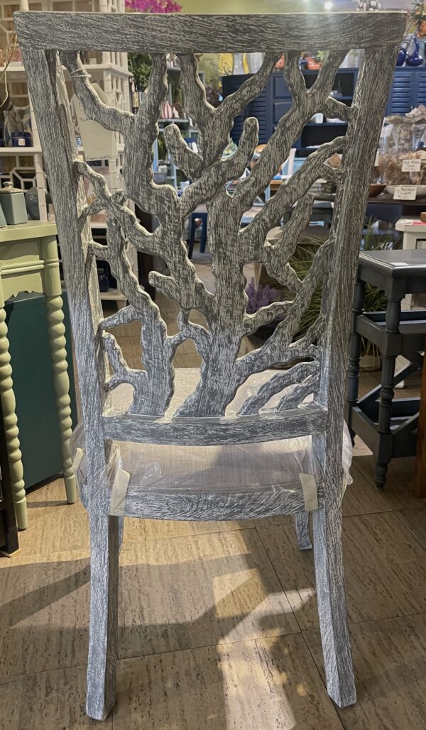Coral Back "Ranting" Chair Back- Grey Wash