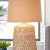Rattan table lamp