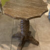 Scalloped Side Table- Pecan