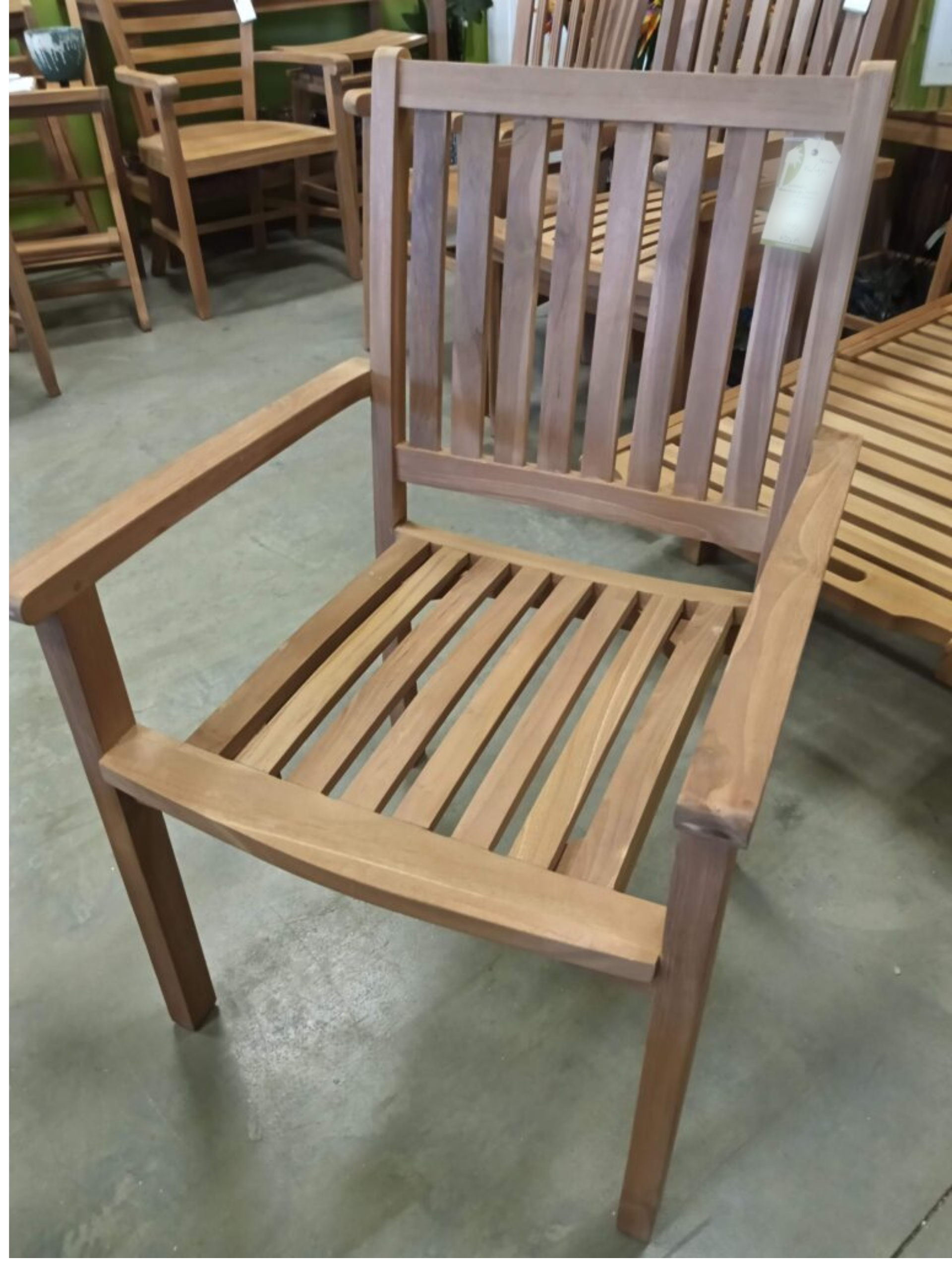 Sussex Teak Stacking Arm Chair