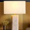 Classic Travertine table lamp