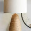 Golden aqua table lamp