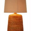 Rattan table lamp