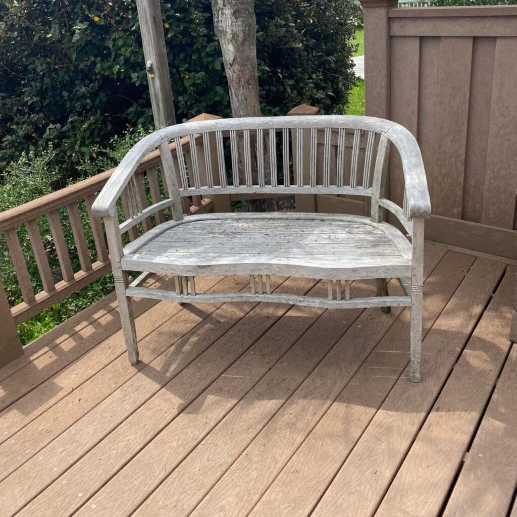 Batavia bench which has been sitting outside exposed to the elements for 15+ years